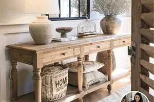 Notre console MISÉRIEUX en bois de sapin : l’atout charme de la maison 🤍