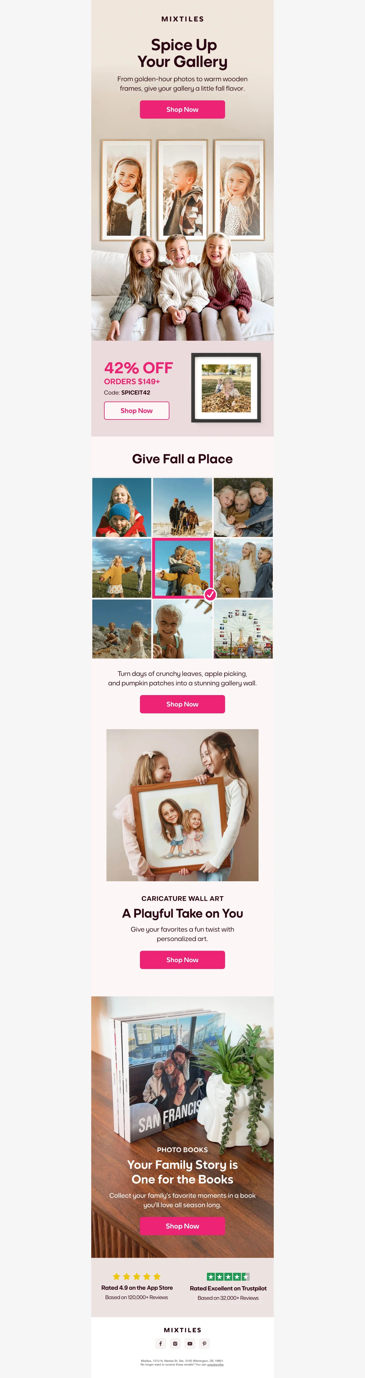 Preuve du coupon - Mixtiles - Code promo : [[42% de réduction]] sur les commandes éligibles