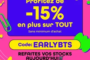 Vite, ça fini bientôt ! ⏳ Profitez de -15% en plus – sans minimum d'achat
