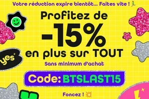 ⏰ Dernier appel ! Profitez de -15 % sur tout avant que ça disparaisse 💥