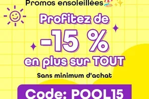 Économies ensoleillées : -15% supplémentaires🍹 Sans minimum d'achat !