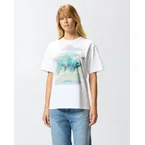 T-shirt imprimé avec appliqués