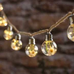 Guirlande Guinguette Micro LED à 10 Ampoules Décorées de Marguerites