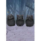 Three Wise Fat Cats - Figurine