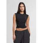 Ladies Cropped Wrapped Black - Haut