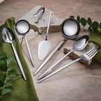 Karaca Moongate 7-Piece Serving Set, Silver