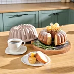 Karaca Lina Sliced Rosegold Casting Cake Mold 25.5 cm