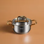 KARACA MAÇKA STEEL CASSEROLE GOLD, 14 CM