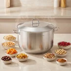 Karaca Nazen XL Stainless Steel Aşure Pot, 36cm