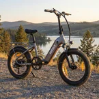 Vakole VT4 2025 Version Vélo électrique pliant 20" 250W Vélo électrique compact à cadre bas 468Wh Batterie 36V 13Ah