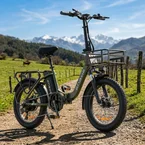 Engwe L20 SE 20" 250W Vélo électrique VTC Pliable 15.6Ah Batterie E-bike avec Cadre Ouvert