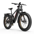 Dukawey Silvertip8 26” vélo à pneus larges 1040Wh, vélo électrique tout-terrain de type SUV