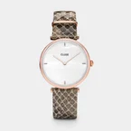 Triomphe Watch Leather, Almond Python, Rose Gold Colour