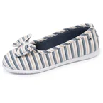 Chaussons ballerines Femme Rayure marinière