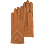 Gants Femme tactiles Polaire Recyclée Cognac