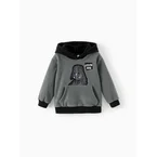 Sweat-shirt à capuche polaire Dark Vador pour tout-petit garçon Star Wars, gris, avec poches diagonales