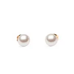 Pearl Stud Earrings Rose Gold