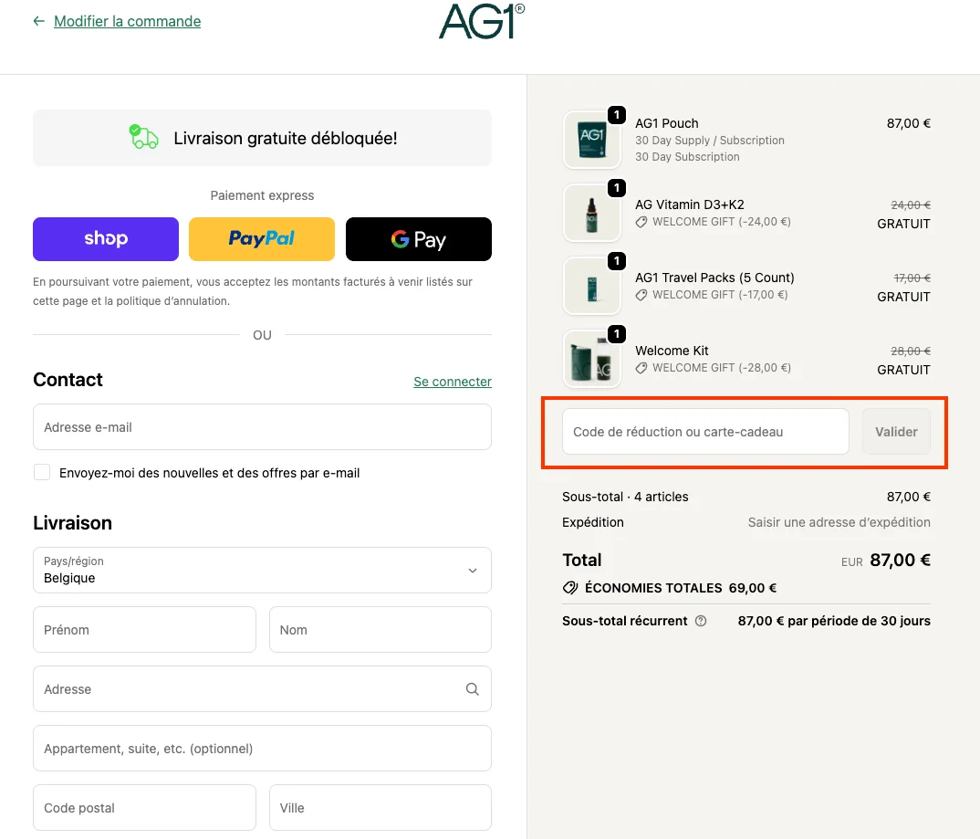 Comment utiliser - AG1
