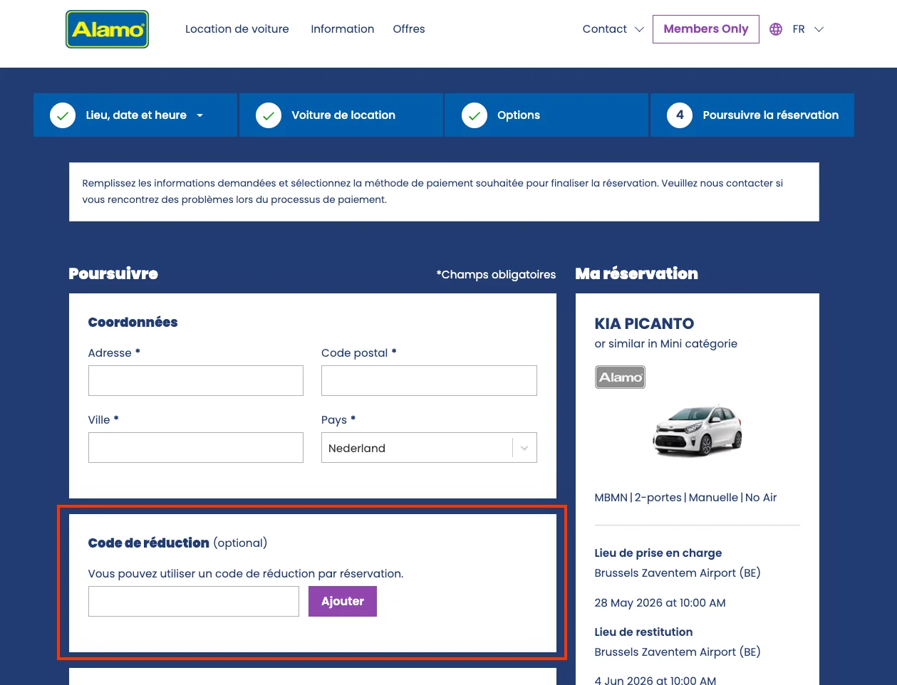 Comment utiliser - Alamo