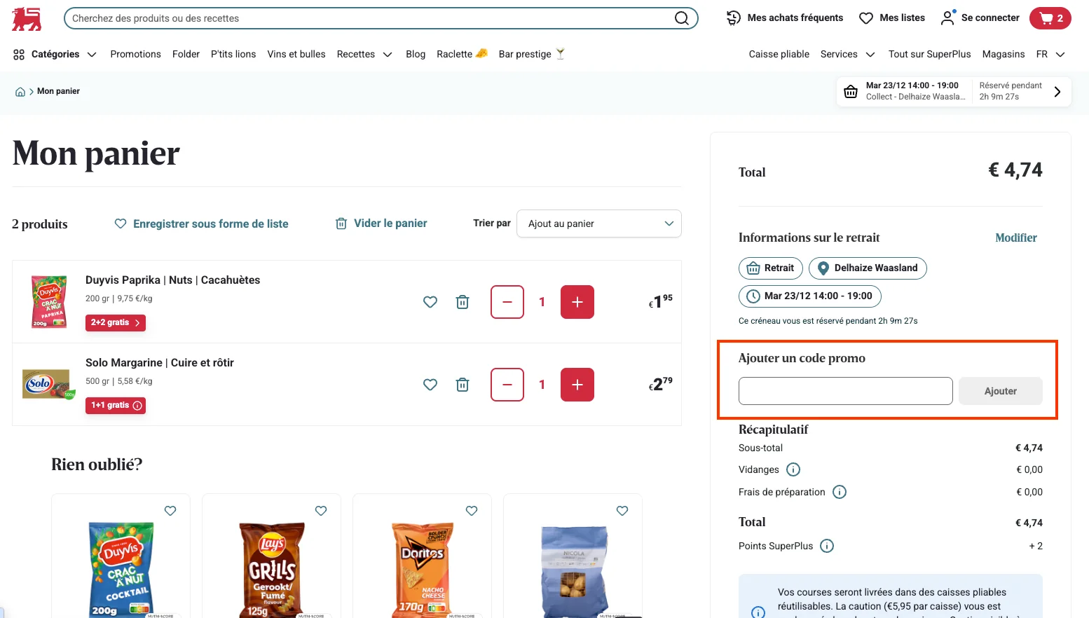 Comment utiliser - Delhaize