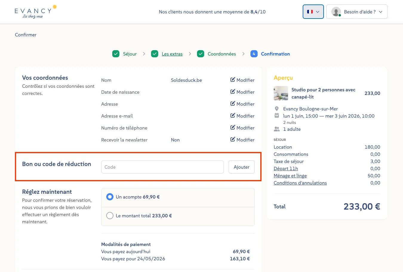 Comment utiliser - Evancy