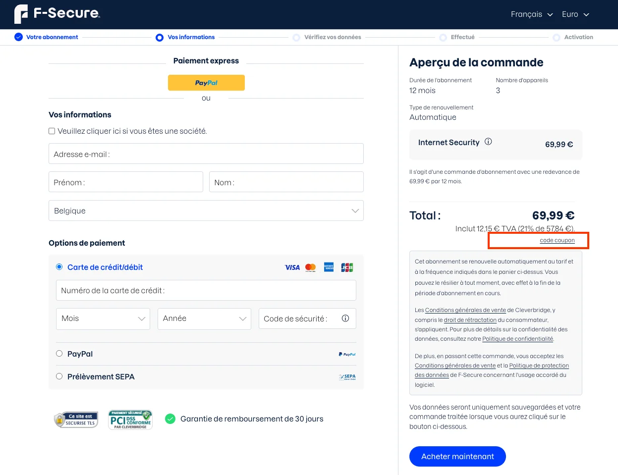 Comment utiliser - F-Secure