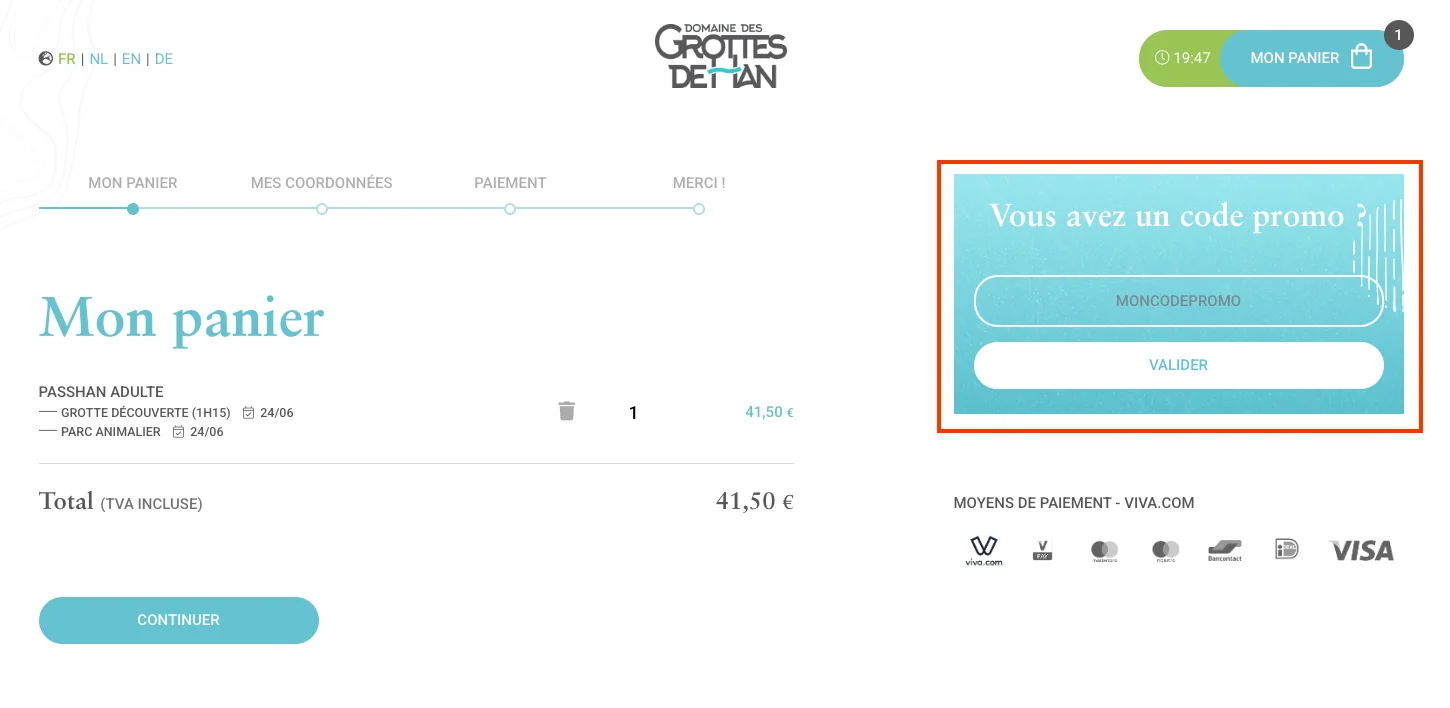 Comment utiliser - Grottes de Han