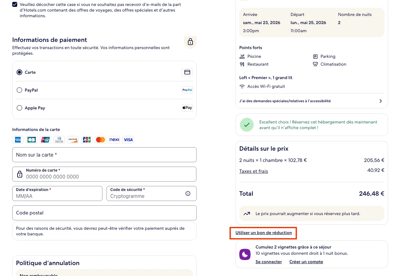 Comment utiliser - Hotels.com