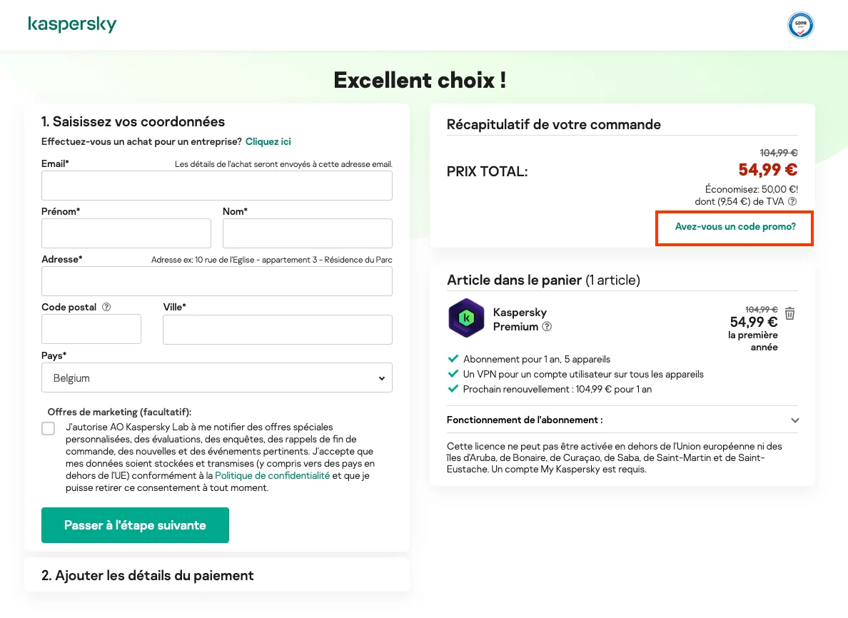 Comment utiliser - Kaspersky