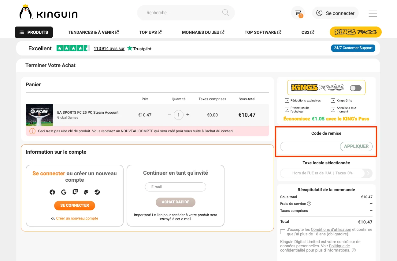 Comment utiliser - Kinguin
