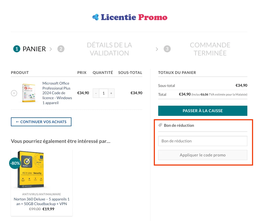 Comment utiliser - Licentie Promo