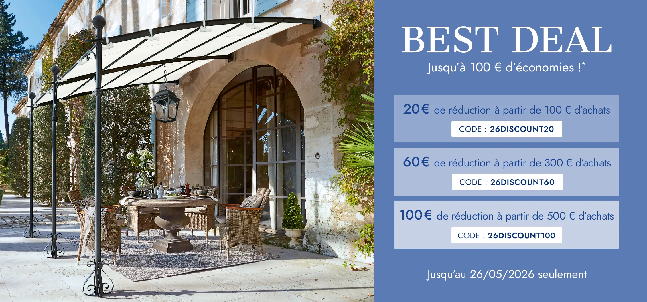 Preuve du coupon - Loberon - Loberon code promo: [[€60 de réduction]] dès €300 d'achats