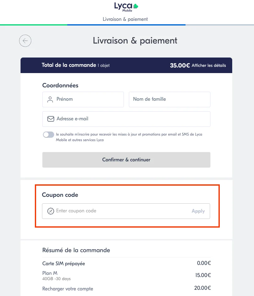 Comment utiliser - Lycamobile