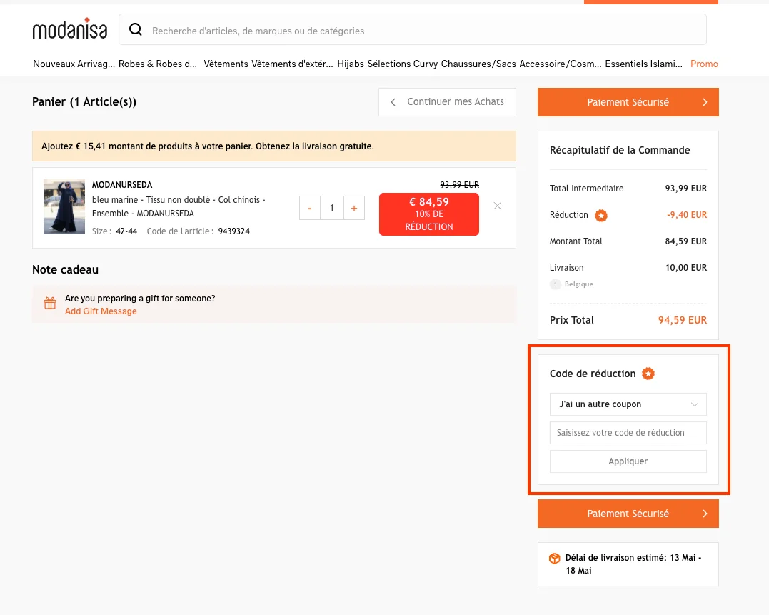 Comment utiliser - modanisa