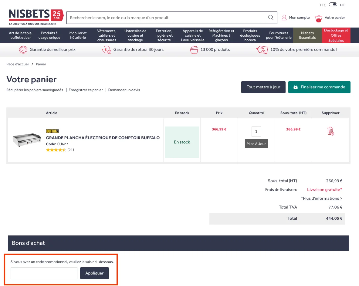 Comment utiliser - Nisbets