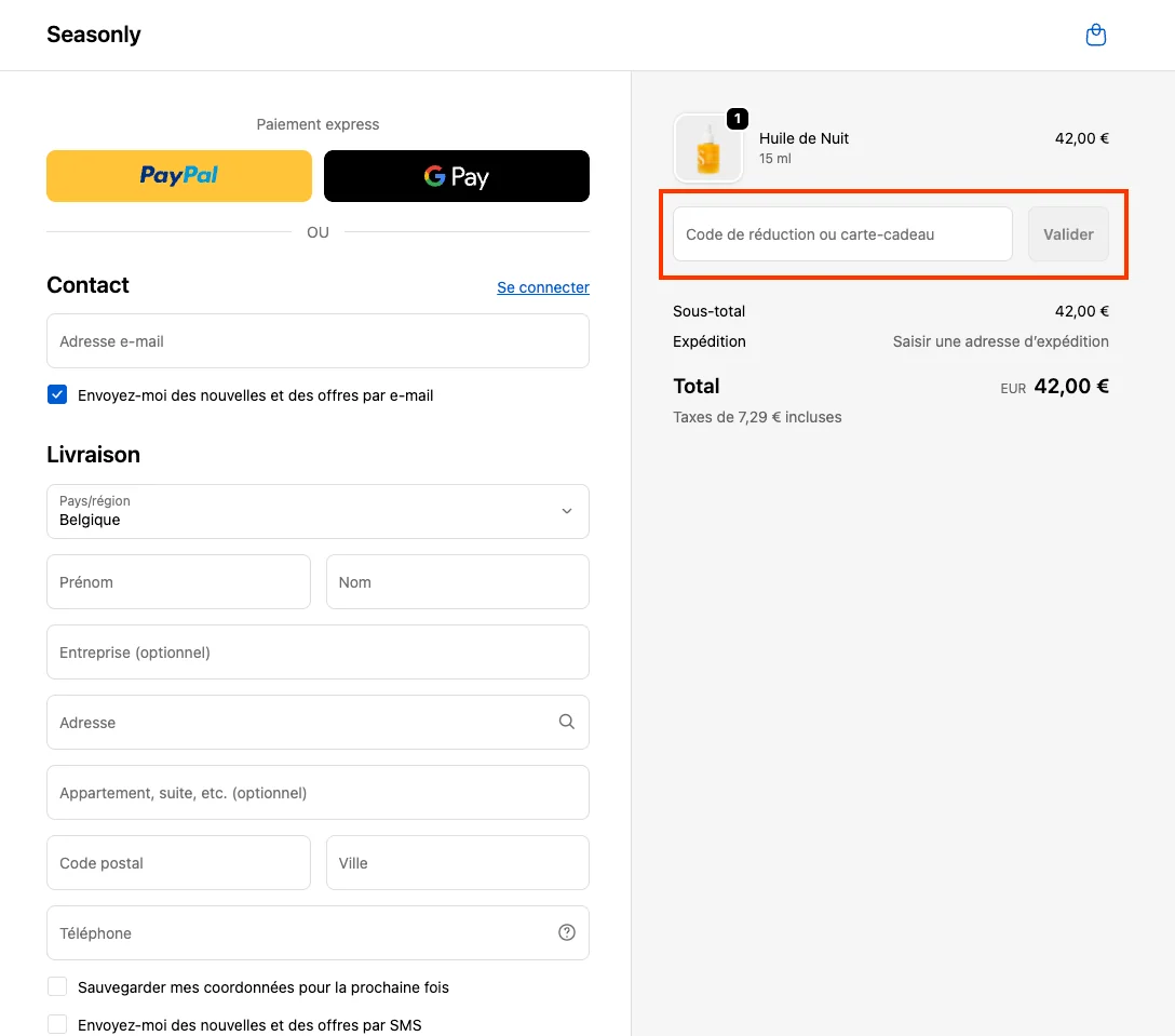 Comment utiliser - Seasonly