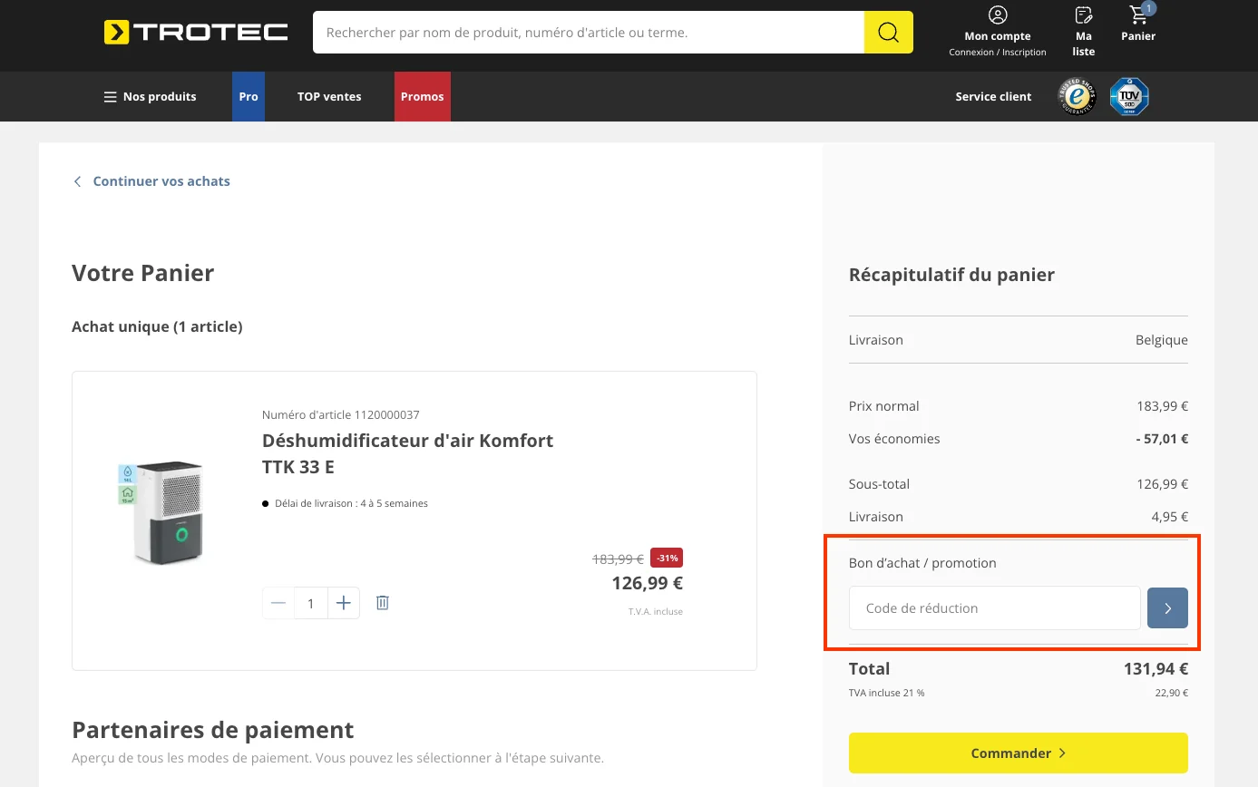 Comment utiliser - Trotec