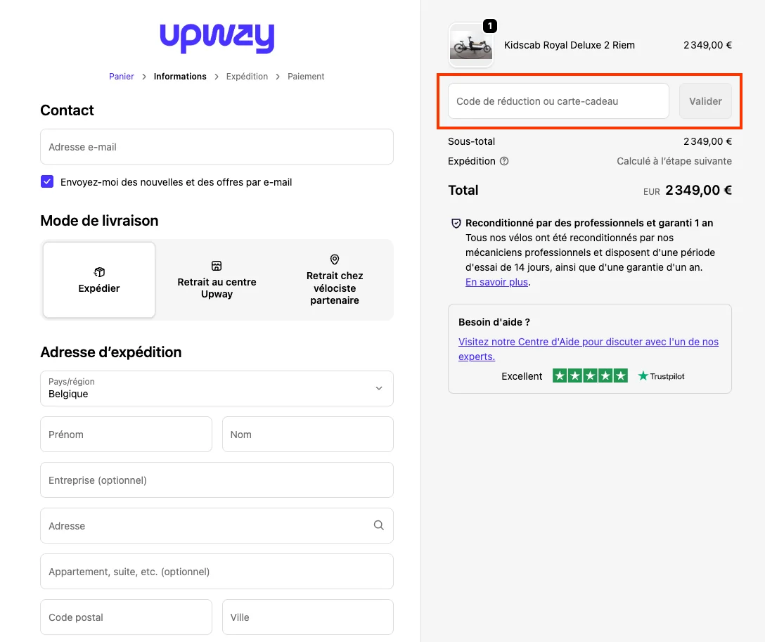 Comment utiliser - Upway