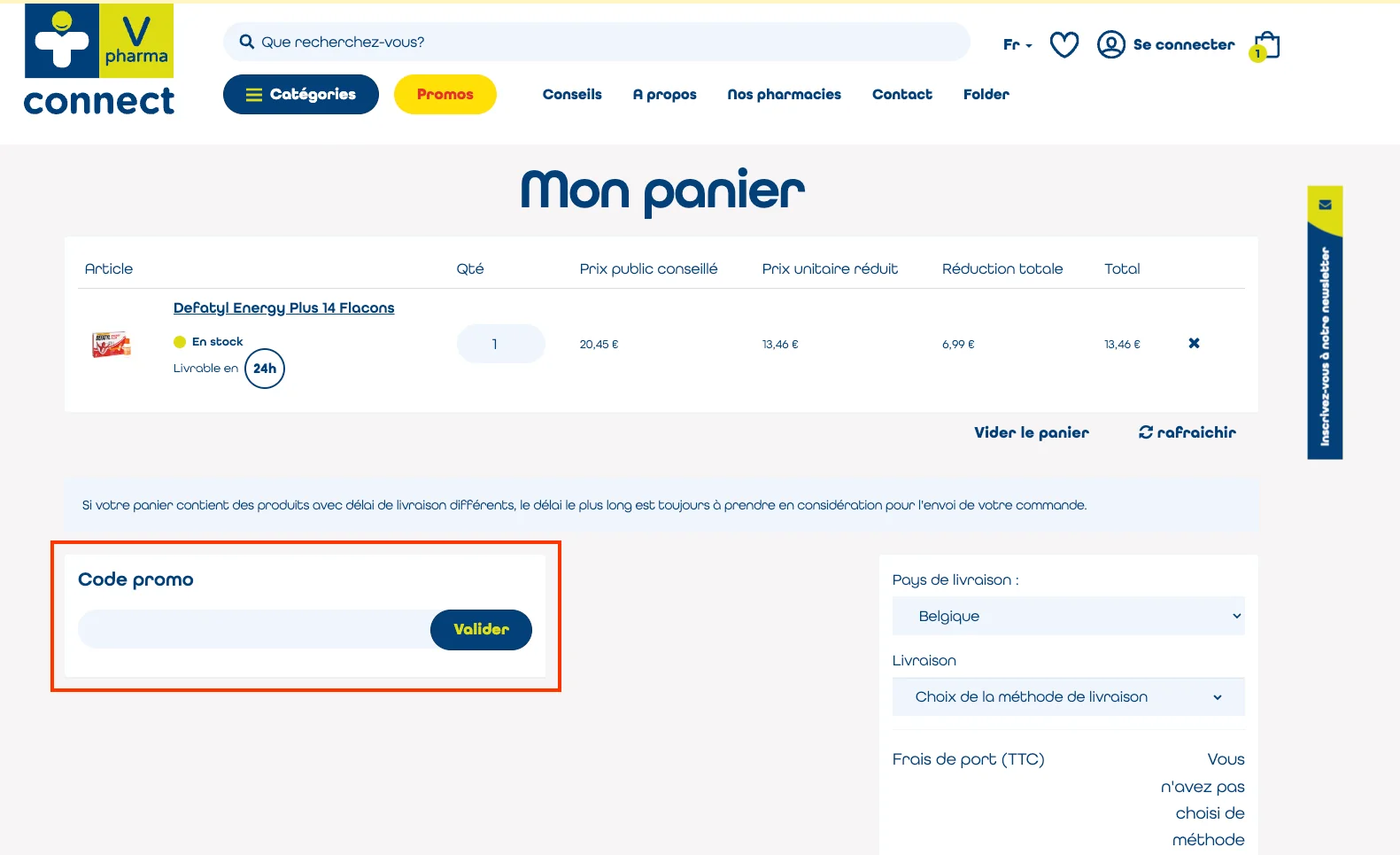 Comment utiliser - Vpharma Connect