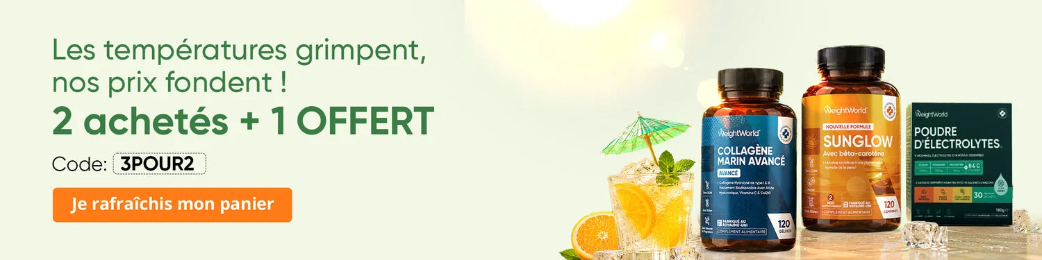 Preuve du coupon - WeightWorld - WeightWorld code promo: [[1 offert]] rafraîchis ton panier