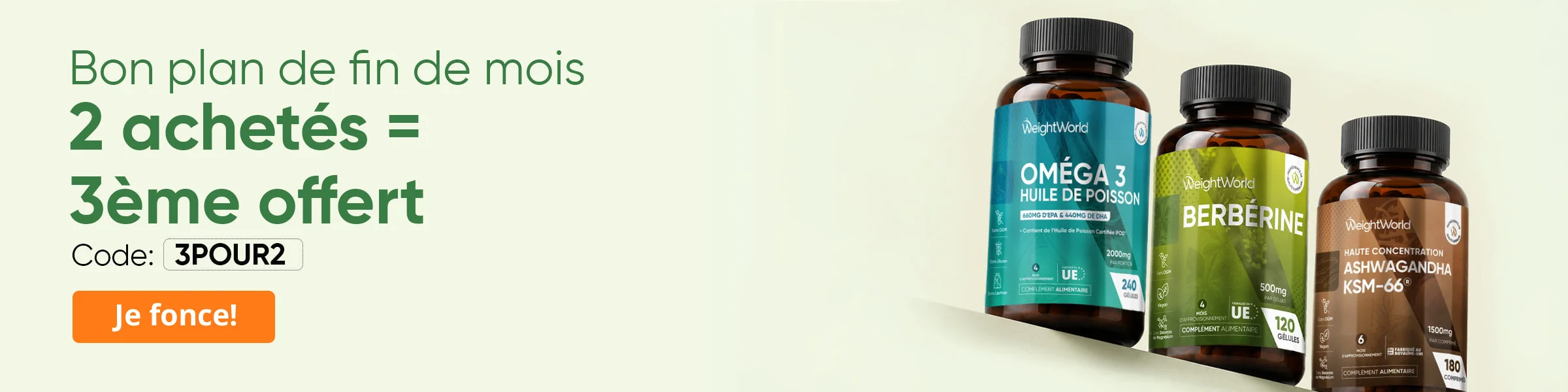 Preuve du coupon - WeightWorld - WeightWorld code promo: [[3ème offert]] bon plan de fin de mois